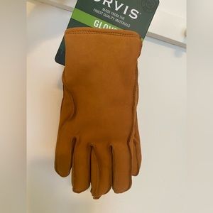 Shearling lined leather gloves
